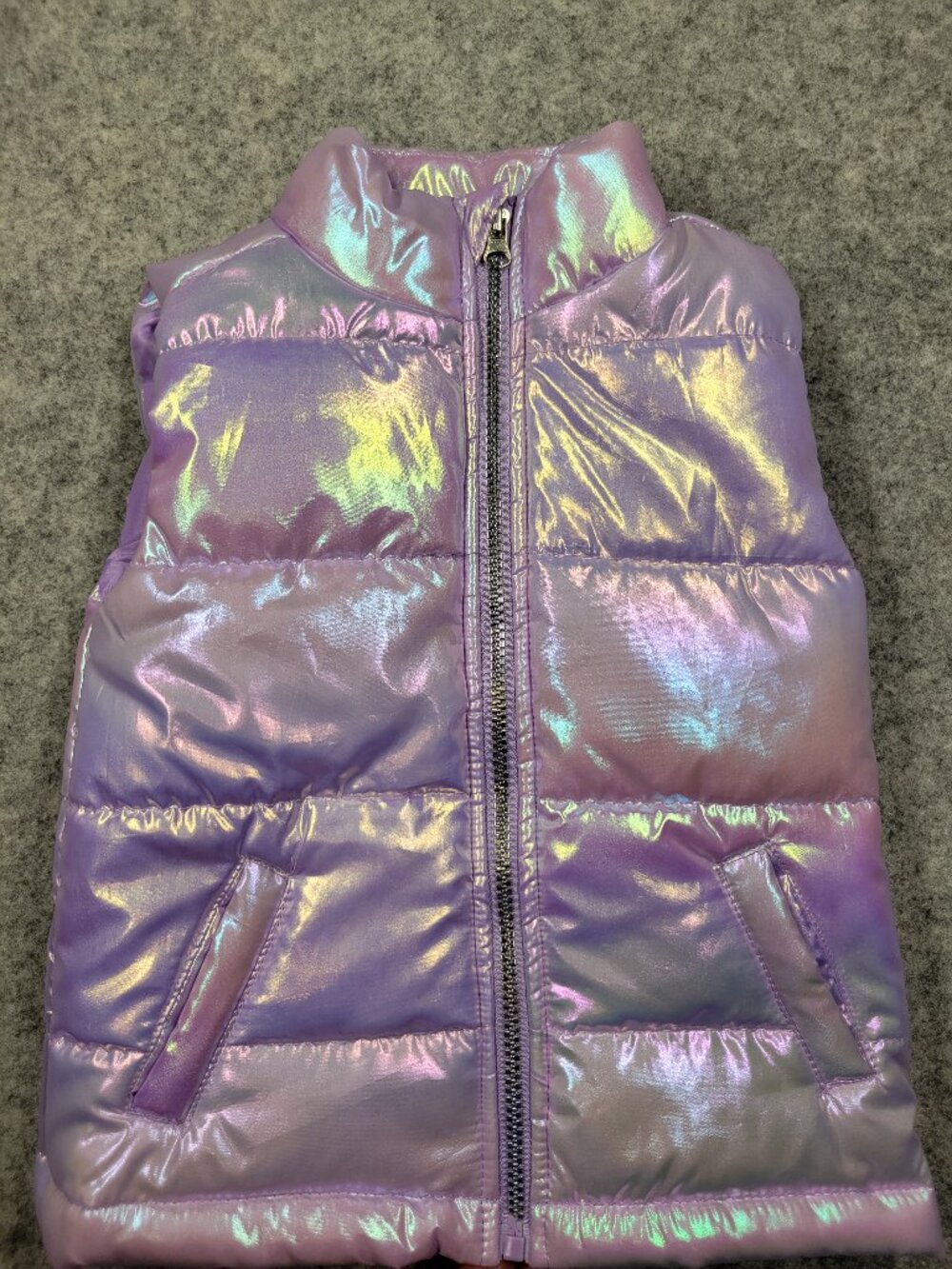 Nicole Miller girls vest size 4 rainbow purple like new condition